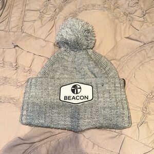 Grey Pom winter hat never used